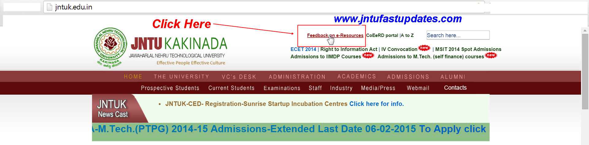 JNTUK CoEeRD Online Feedback