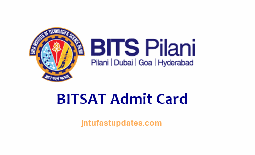 BITSAT Admit Card 2018 Download