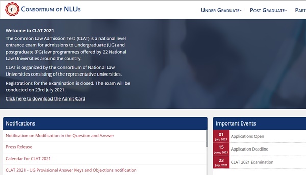 CLAT Result 2021