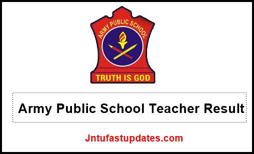 Army Public School Teacher Result 2020
