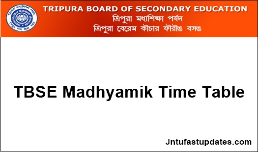 tbse-madhyamik-routine-2022