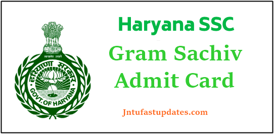HSSC Gram Sachiv Admit Card 2020