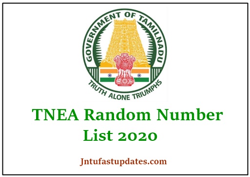 TNEA Random Number 2020