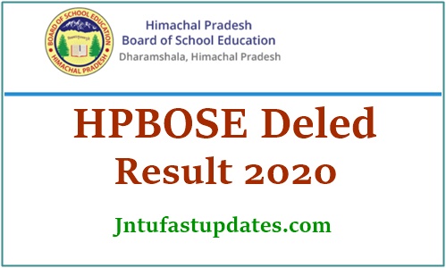 HPBOSE D.El.Ed CET Result 2020