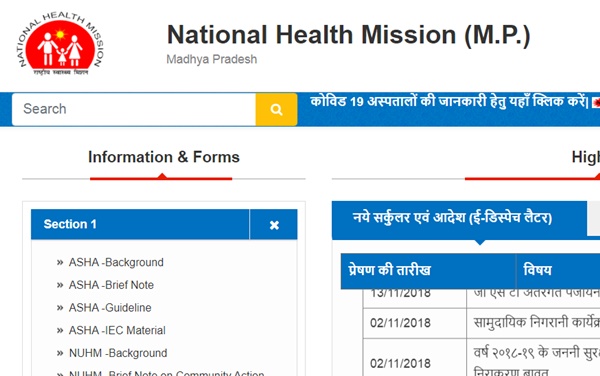 NHM MP CHO Admit Card 2021
