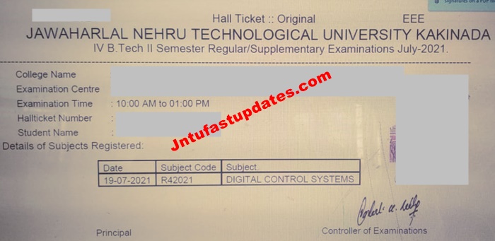 jntuk 4-2 hall tickets july 2021