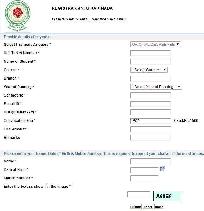 apply certificate jntuk Instructions ONLINE Procedure OD JNTUK For Applying & apply certificate jntuk Instructions ONLINE Procedure OD JNTUK For Applying &