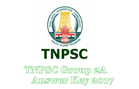 TNPSC Group 2A Answer Key 2017
