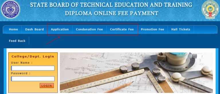 AP/TS SBTET Diploma Online Fee Payment 2020 Procedure with Screenshots