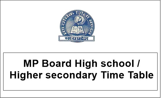 Mp Board 12th Time Table 2020 Released Download Mpbse 12th