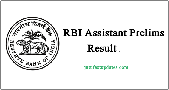 RBI Assistant Prelims Result 2020