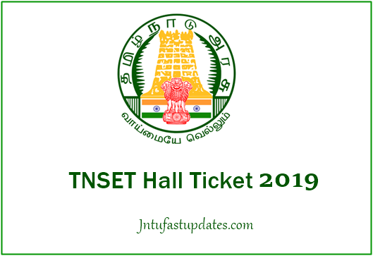 TNSET Hall Ticket 2019