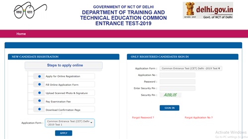CET Delhi Admit Card