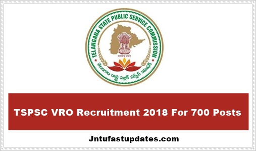 TSPSC VRO Notification 2018