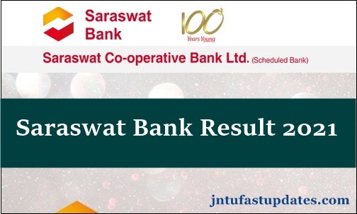 Saraswat Bank Junior Officer Result 2021