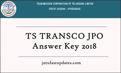 TS TRANSCO JPO Answer Key 2018