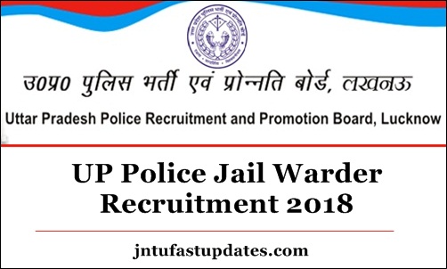 UP Police Jail Warder Recruitment 2018