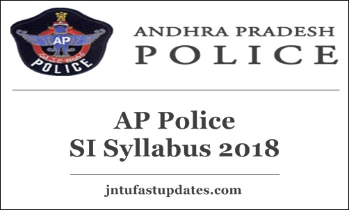 AP Police SI Syllabus 2018