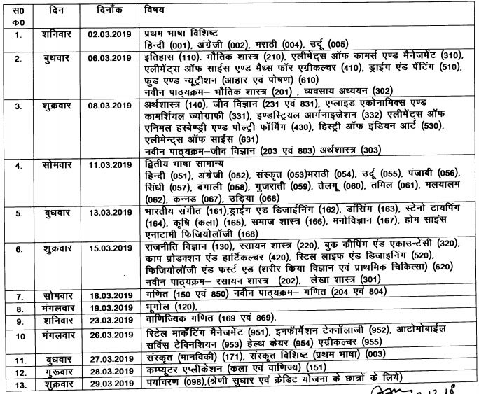 12th public time table 2019 pdf download