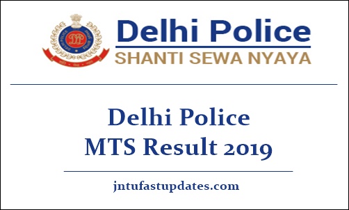 Delhi Police MTS Result 2019