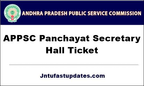 APPSC-Panchayat-Secretary-Hall-Ticket-2019