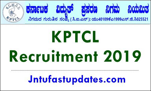 KPTCL Recruitment 2019