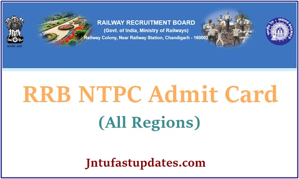 RRB NTPC Admit Card 2020