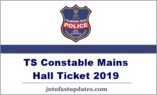 TS Constable Mains Hall Ticket 2019 Download – Telangana Constable Admit Card @ tslprb.in