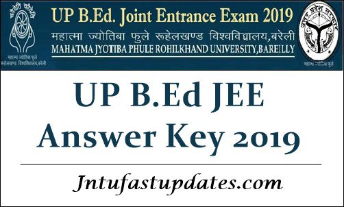 up b ed jee answer key 2019 available download solutions answer sheet download