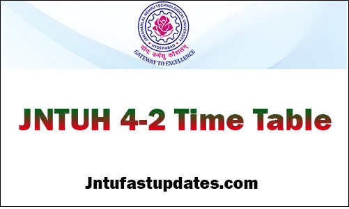 JNTUH B.Tech 4-2 Sem (R18,R16,R15,R13,R09) Regular/Supply Time Tables July 2022