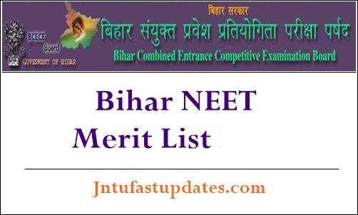 Bihar NEET Merit List 2021 UGMAC MBBS BDS State Quota Category Wise Rank List