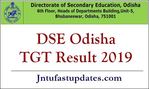 DSE Odisha TGT Result 2019