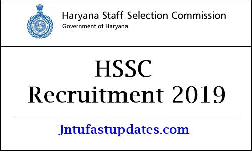 HSSC Recruitment 2019