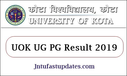 Uok Result 2019 Declared Kota University Ba B Com B Sc 1st 2nd