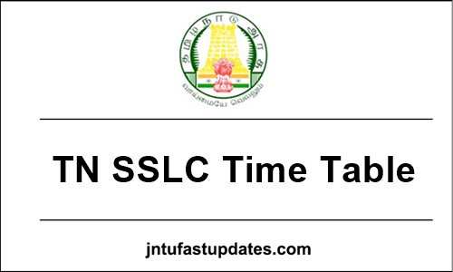 Tamil Nadu SSLC Time Table 2023 (OUT) TN 10th Public Exam Time Table