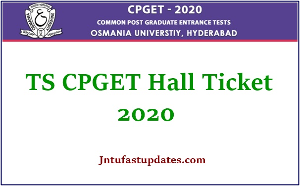 TS CPGET Hall Ticket 2020