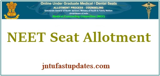 NEET 1st Round Seat Allotment Result 2024 (Released), First Counseling Seat Allocation MBBS/BDS @ mcc.nic.in