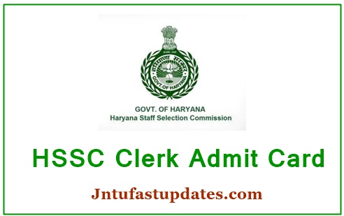 HSSC Clerk Admit Card 2019 Download