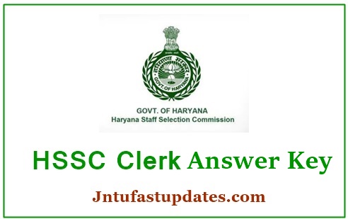 HSSC Clerk Answer Key 2019