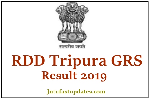 RDD Tripura GRS Result 2019