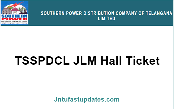 TSSPDCL JLM Hall Ticket 2019