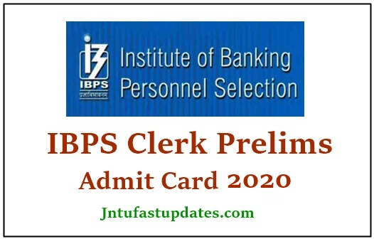 ibps clerk prelims admit card 2020