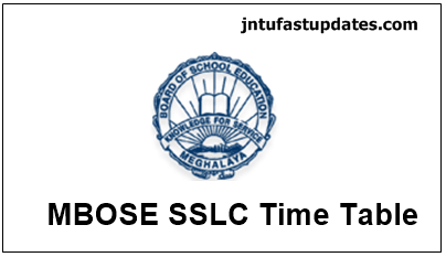 MBOSE SSLC Routine 2022, Download Meghalaya Board 10th Routine @ mbose.in
