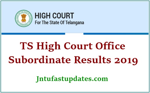 TS High Court Office Subordinate Results 2020 – Cutoff Marks, Merit List @ hc.ts.nic.in