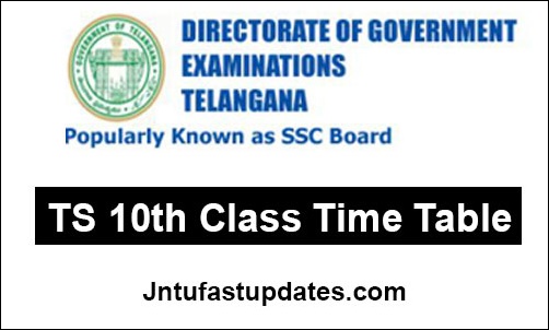 TS SSC Time Table 2023 (OUT) TS 10th Class Time Tables Download Subject Wise