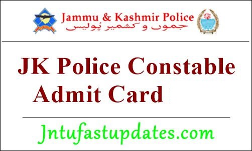 JK Police Constable Admit Card 2022 (Available) Download PST/PET Exam Dates