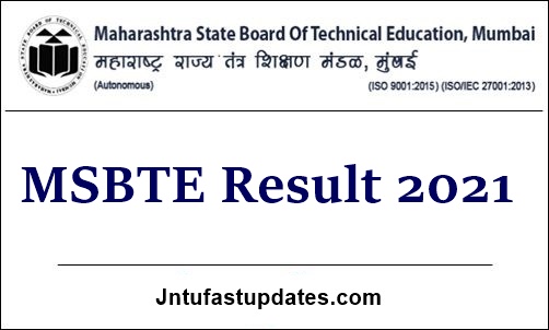 MSBTE Result 2021 Winter Diploma Released W20 1st 3rd 5th Sem 