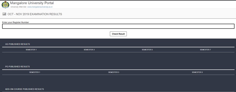 Mangalore university Result 2020