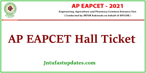 AP EAPCET Hall Ticket 2021