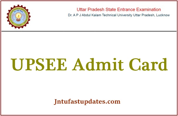 UPSEE Admit Card 2021 – UPTU/UPCET Hall Ticket @ upcet.nta.nic.in